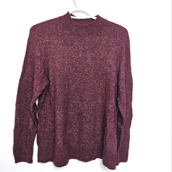 Abercrombie & Fitch Sz XL Crewneck Burgundy Knit Layering Sweater - Picture 1 of 7